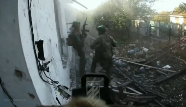 Ukrainian intelligence unit of the 12th NGU Brigade "Azov" cleared an area in the Toretsk direction. [Published 13.04.2025]