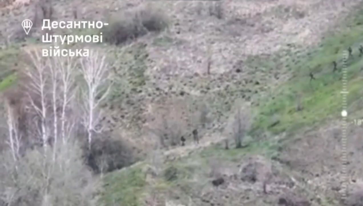Russian Assault Group Hits Ukrainian Minefield (Kursk, 2025)