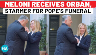 Watch: Meloni receives Hungary's Orban, UK's Starmer ahead of Pope Francis' funeral| Italy| Vatican
