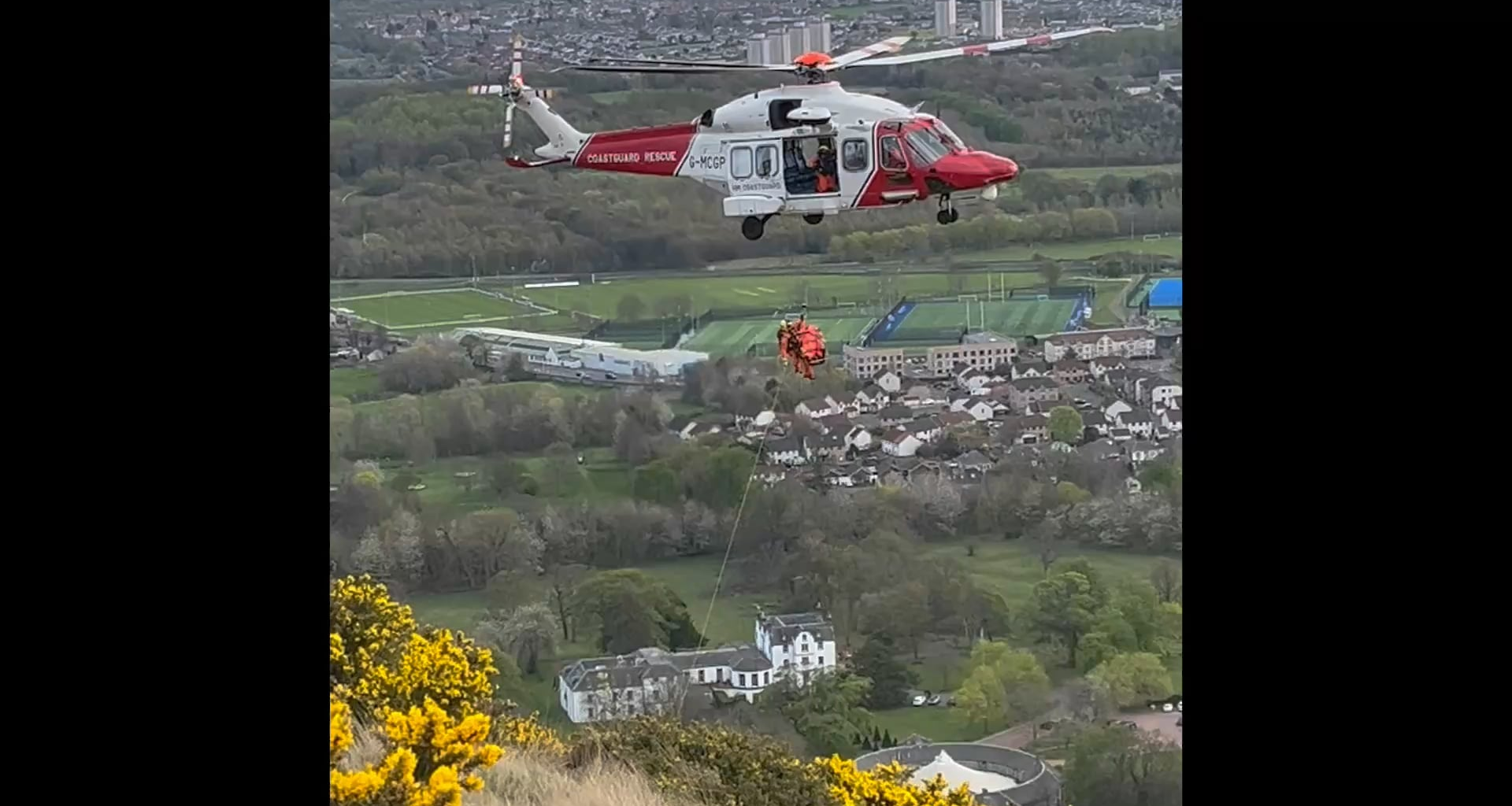 Saw This Rescue Helicopter While Walking Arthurs Seat