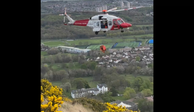 Saw This Rescue Helicopter While Walking Arthurs Seat
