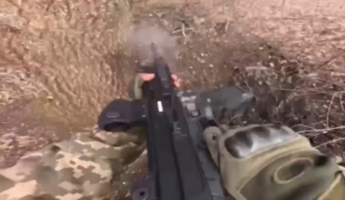 GoPro footage of Brazilian volunteer fighting for Ukraine eliminating Russian soldier in the Kharkiv direction, 2025 [enemy visible]