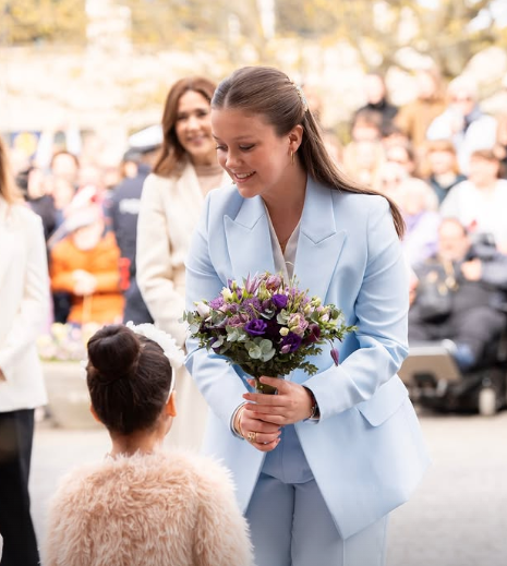 Queen Mary of Denmark can't hide her pride as her princess reaches a milestone
