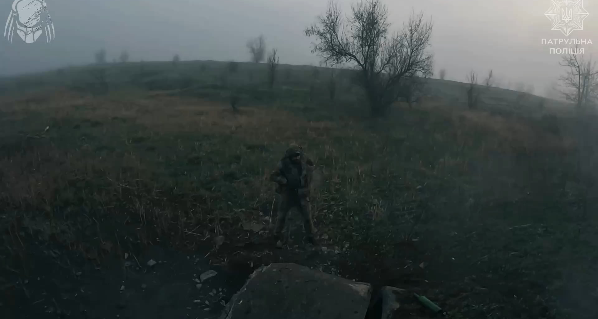 A lone Russian soldier hiding inside a drainage pipe refused to surrender and was killed by a grenade thrown by soldiers of the Special Purpose Police Brigade "Khyzhak". Toretsk area, April 2025.