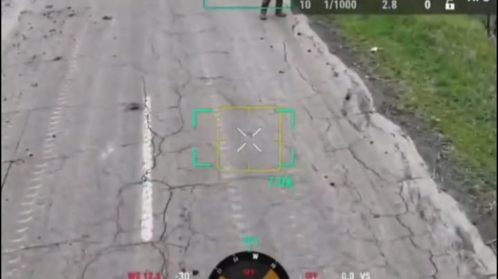 A Russian occupier surrendered to a Ukrainian drone. Interestingly, while following The drone, the soldier notices Mavic lying on the side of the road and, with the consent of the drone operator, picks it up so that he can go "visit" with a gift
