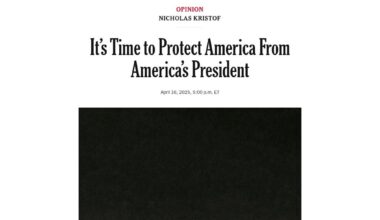 It’s time to protect America from America’s President, by Nicholas Kristof