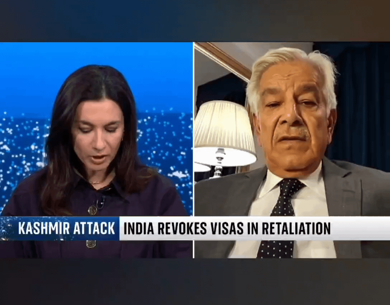 PAKISTAN'S DEFENCE MINISTER ADMITS PAKISTAN'S INVOLVEMENT IN SUPPORTING TERRORISM