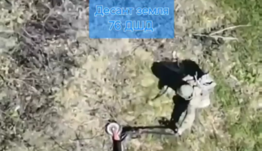 A Russian paratrooper attempted to remove his electric scooter from barbewire, but ended up dragging it over a mine. April 2025 [graphic content, NSFW]
