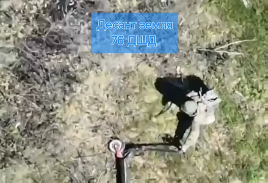 A Russian paratrooper attempted to remove his electric scooter from barbewire, but ended up dragging it over a mine. April 2025 [graphic content, NSFW]
