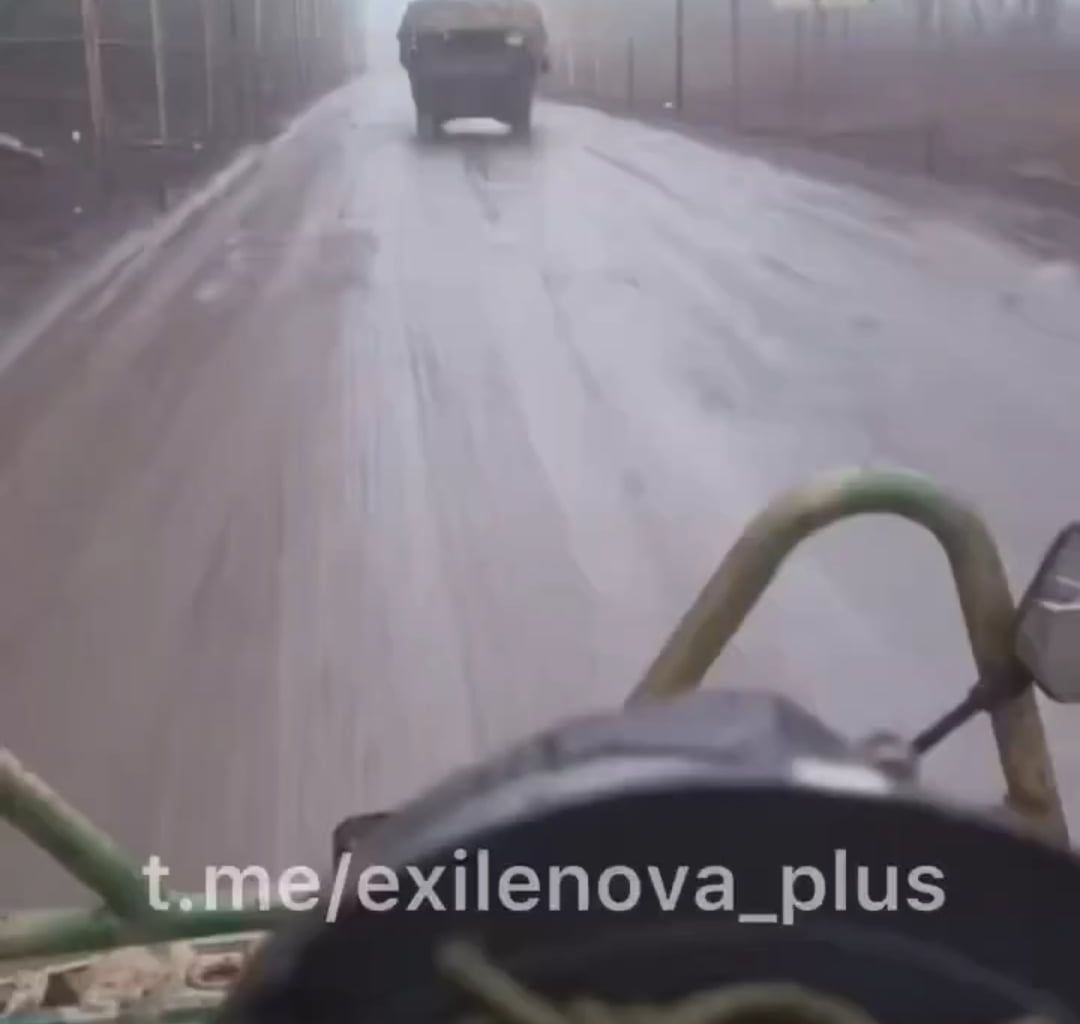 Ukrainian anti-FPV road net tunnels are also rapidly expanding. They are broader than Russian versions, with stronger supports.