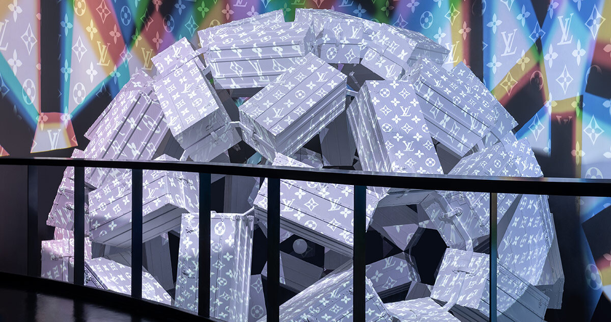 OMA stacks louis vuitton trunks at expo 2025 osaka's france pavilion