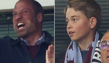 Prince George and Prince William Feel Every Emotion at Aston Villa Game