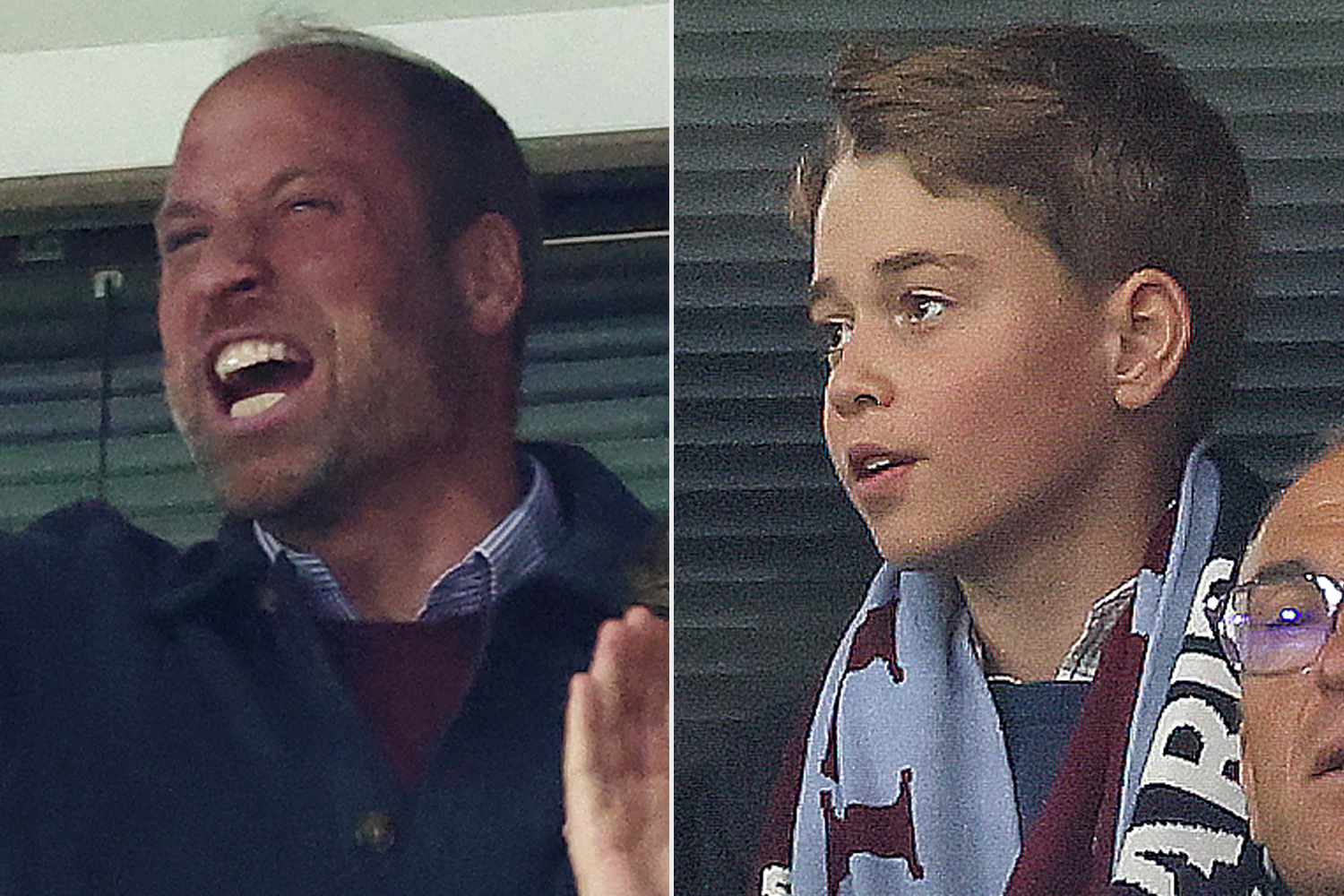 Prince George and Prince William Feel Every Emotion at Aston Villa Game