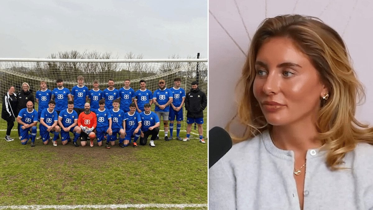 Controversial porn star Bonnie Blue sponsors tiny British football team
