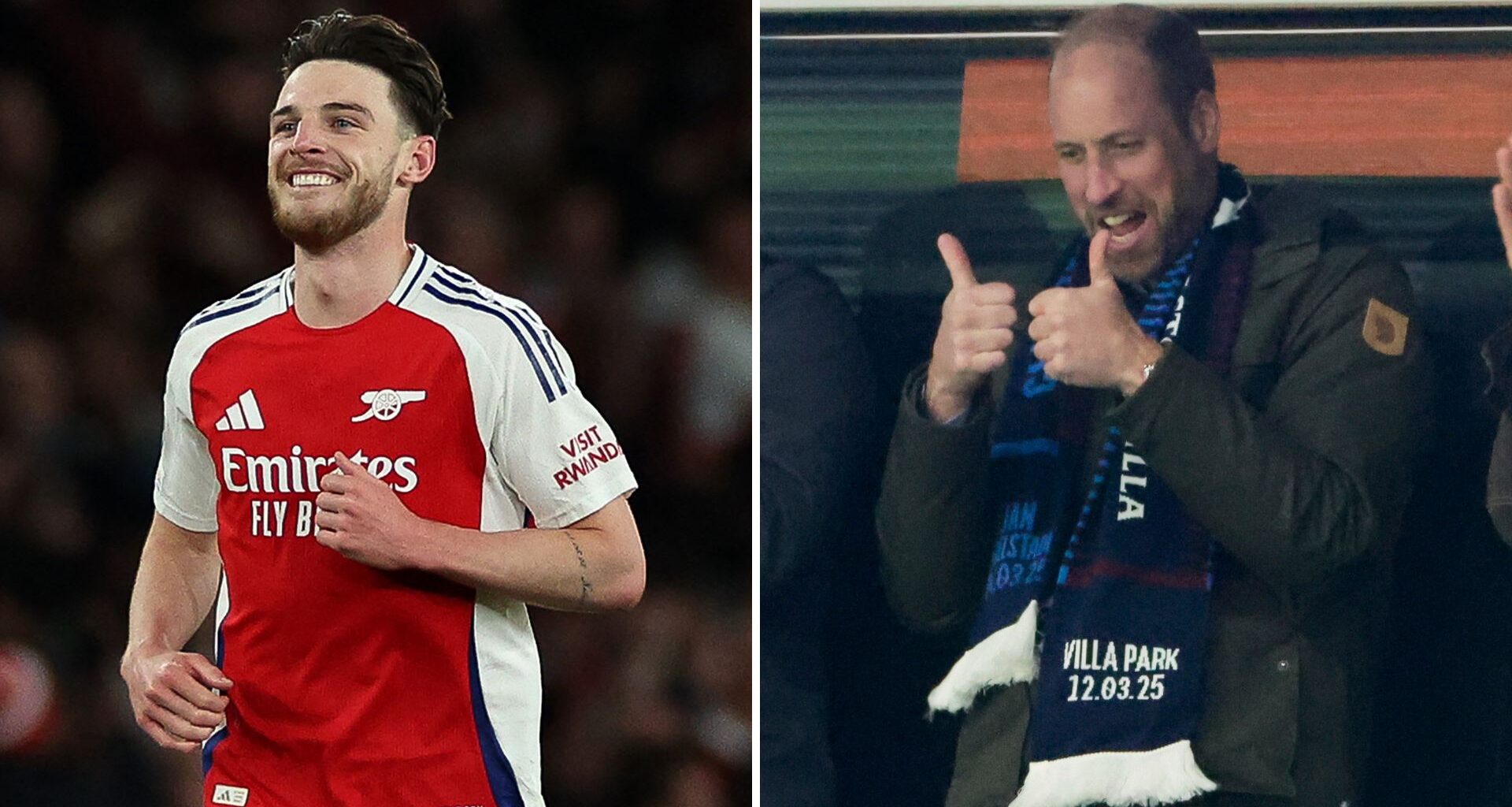 Prince William sends message to Arsenal star Declan Rice with exciting England claim, 'I've never seen...'