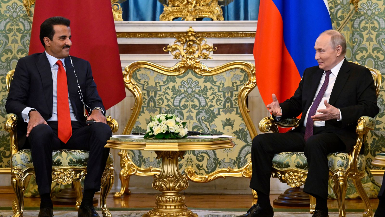 Putin Emir Qatar Russia