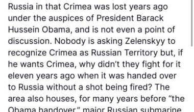 And there it is. Trump comes out in favor of codifying Russia’s illegal annexation of Crimea and blames Zelenskyy for Putin’s aggression.