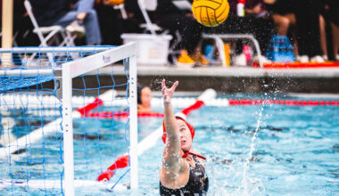Marie Rudasics playing water polo