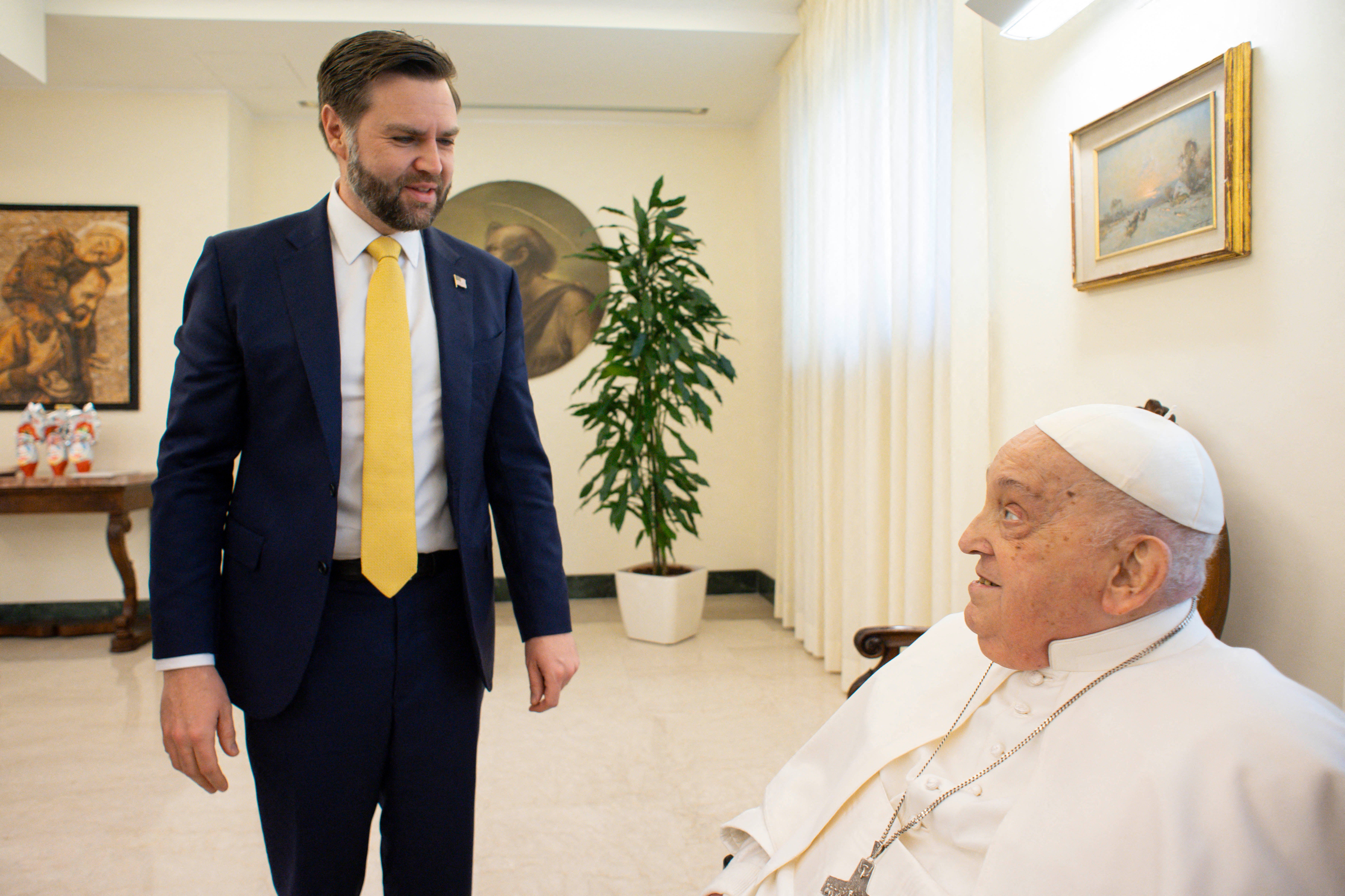 JD Vance has spoken out just hours after reports emerged of Pope Francis' death