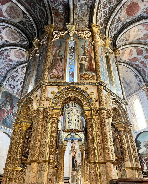 An ornate, gilded chapel