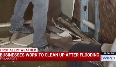 Business working to recover from flooding while helping clients do the same