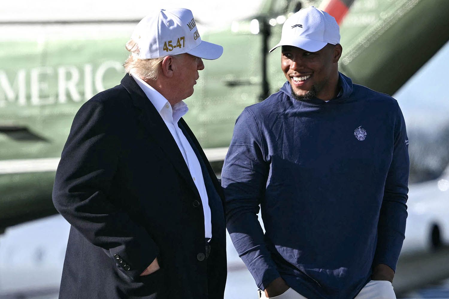 Saquon Barkley Claps Back at Critics of His Golf Trip with President Trump