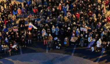 Protestné zhromaždenie v Senici archív Autor Vladimír Miček NaZáhorí