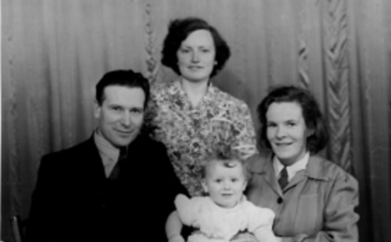 Sarah Coyle (far right) with her husband Tom Coyle, their son Patrick and Tom's sister Mary. Photograph: Family photo