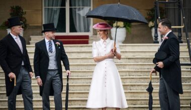 Princess Beatrice, Princess Eugenie, and Zara Tindall Stand In for Kate Middleton at a Garden Party
