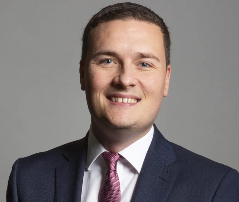 UK Health Secretary Wes Streeting. Official photo