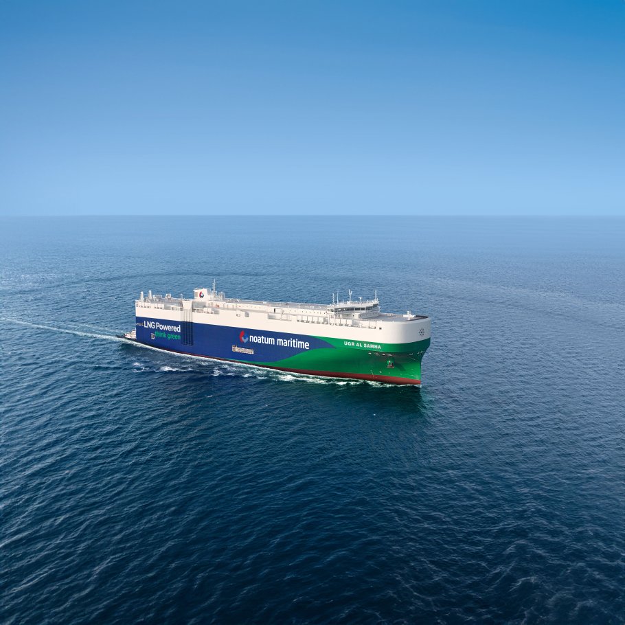 United Global Ro-Ro cheers maiden call of newbuild LNG-powered PCTC at Khalifa Port