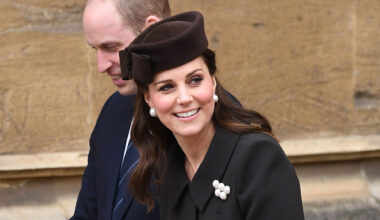 Kate Middleton wears a brown outfit to the Royal Family's Easter Sunday service in 2018