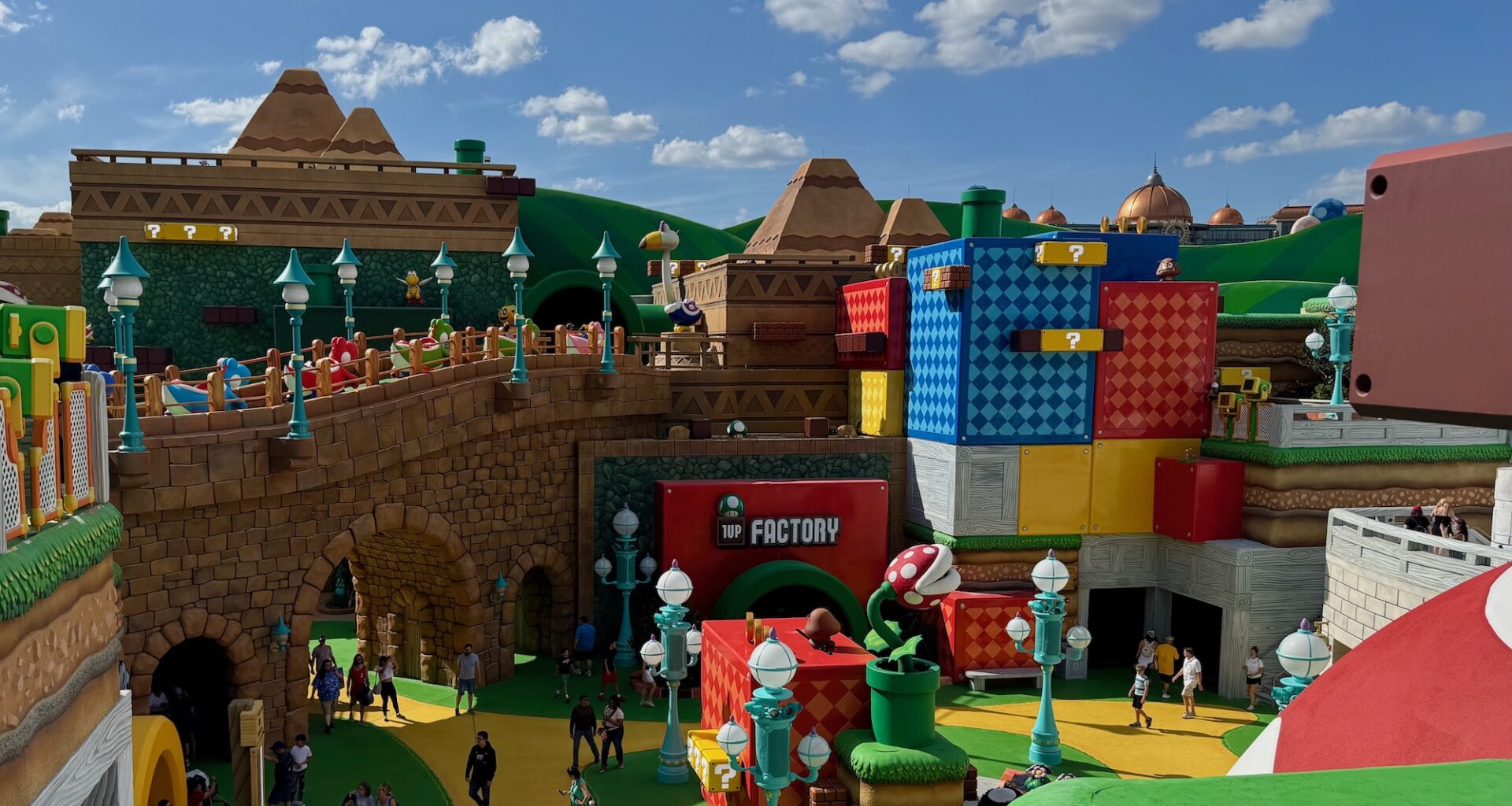 View from the top of Super Nintendo World, Universal Epic Universe