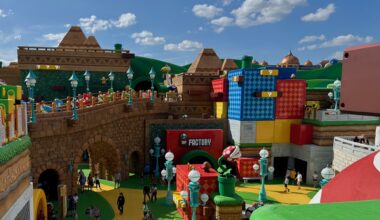 View from the top of Super Nintendo World, Universal Epic Universe
