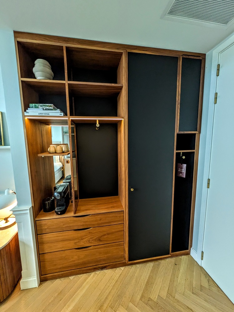 Villa Copenhagen - Closet - inside the large closet door was a hairdryer and some hangers