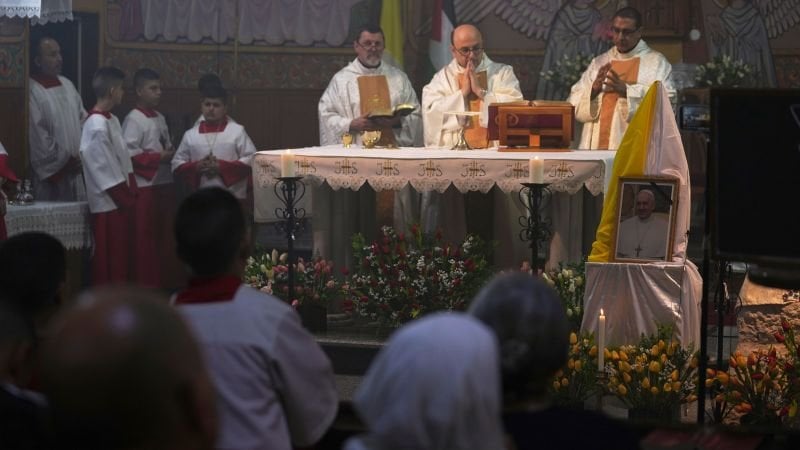 The pope called them every night until his final hours. Now, Gaza’s Christians cling to the hope he left behind