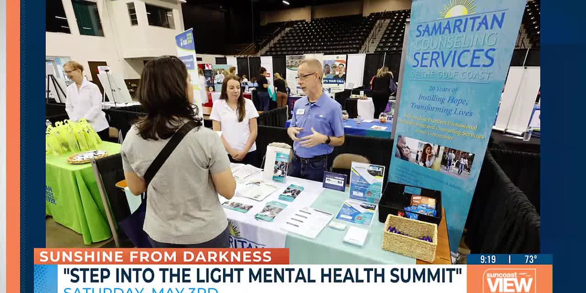 “Step into the light mental health summit” is on Saturday, May 3rd