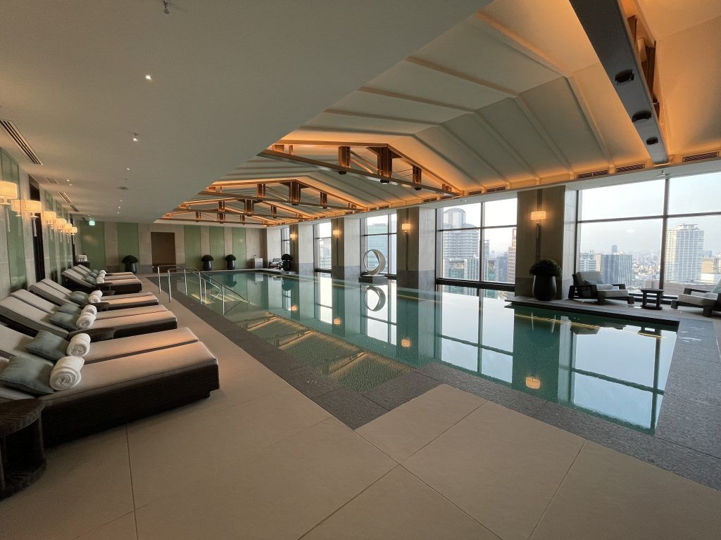 Waldorf Astoria Osaka Swimming Pool. Courtesy Grace Ma