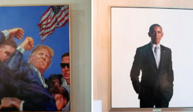 Trump White House Boasts About Tearing Down Obama Portrait