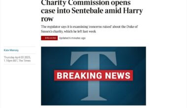 Charity Commission opens case into Sentebale amid Harry row
