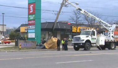 1 dead after vehicle crashes into pole and bursts in flames