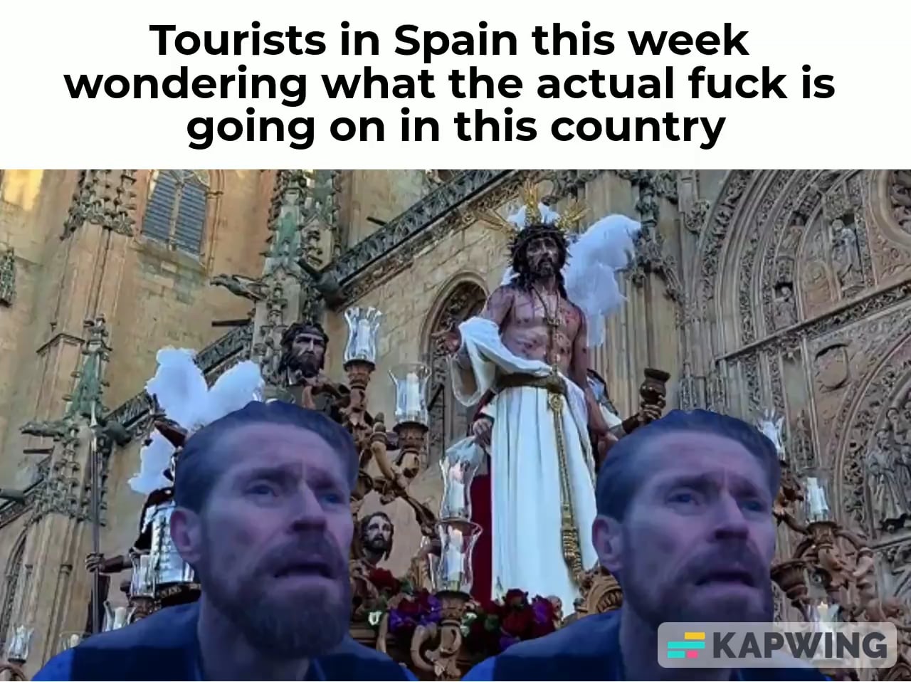Centuries old majestic wood carvings, epic orchestras, KKK costumes, biblical condemned idol worship... it's an absolute experience.