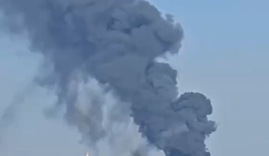 A bearing manufacturing plant is on fire in Kursk. According to local residents, an explosion was heard before the fire.