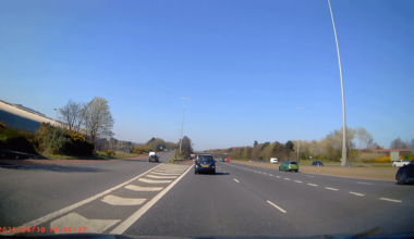 M2 Foreshore near miss