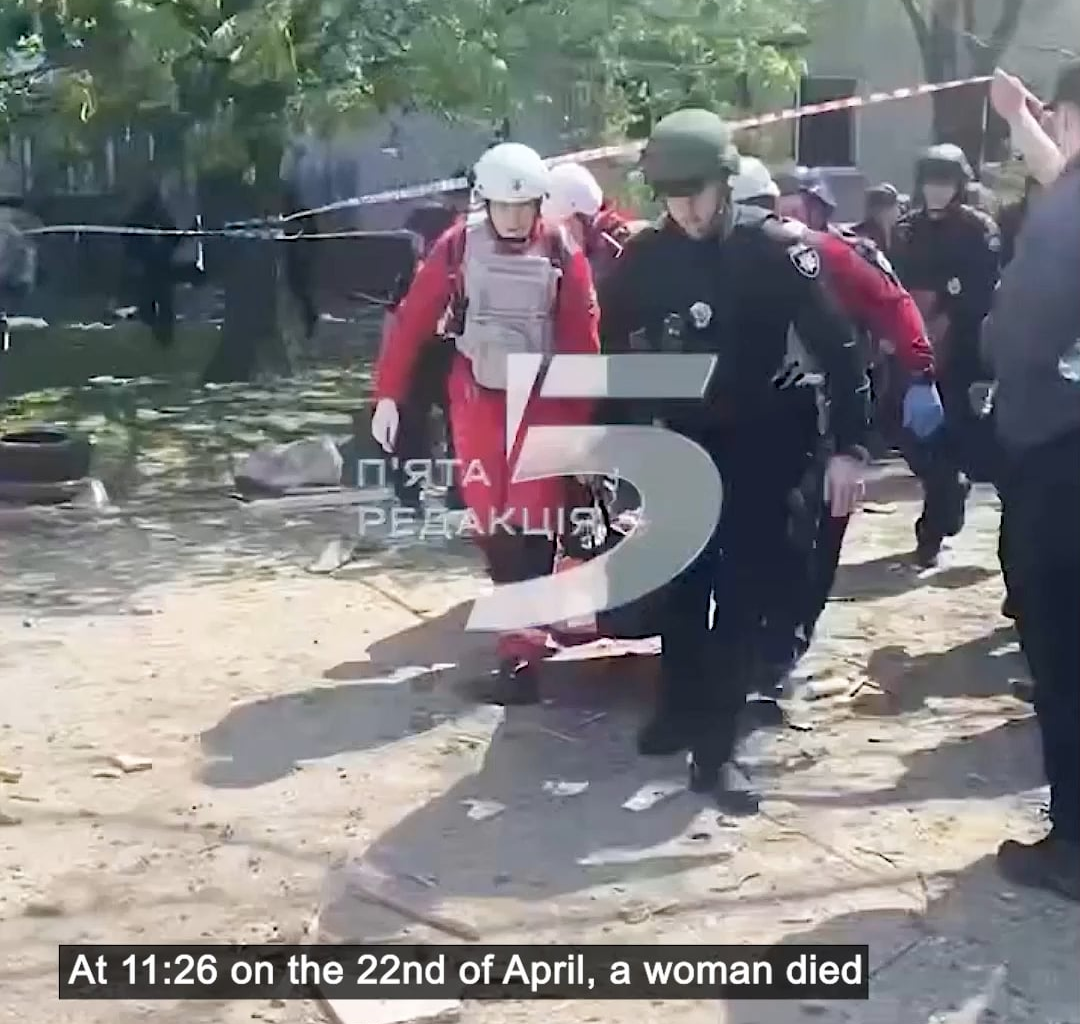 The Russian leadership claims only to hit civilian objects that are used for military purposes. A couple of hours after that, a plane drops a bomb and kills a 69-year-old woman in her own home in Zaporizhzhia