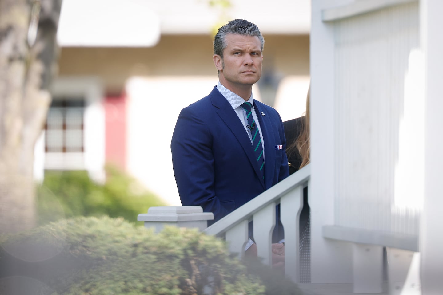 Defense Secretary Pete Hegseth arrived to deliver remarks to students, faculty, and staff at the US Army War College in Carlisle, Pa., on April 23.