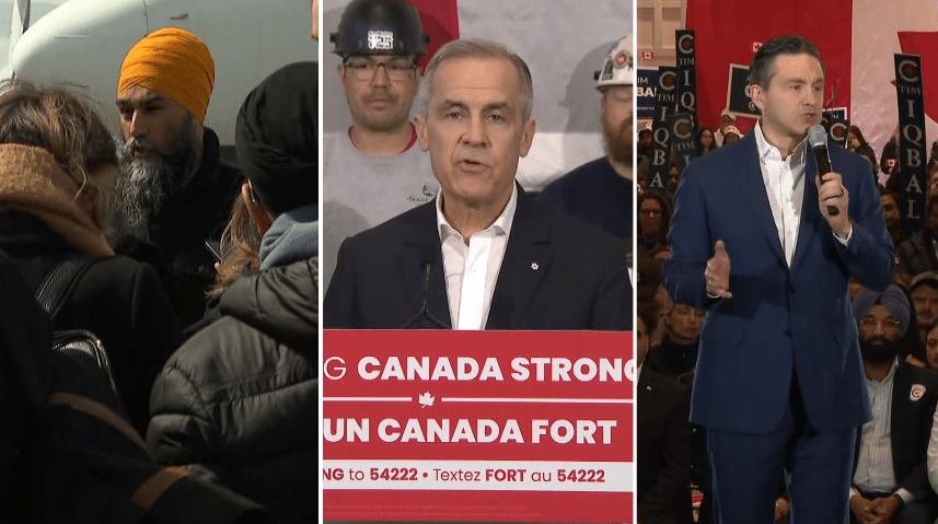 Click to play video: 'Trump’s tariff pause dominates Canada’s federal election campaign'
