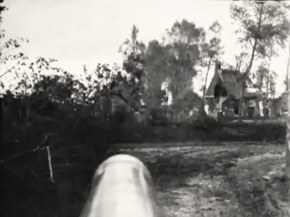 Sherman tank barrel cam on the road to Antwerp in September 1944