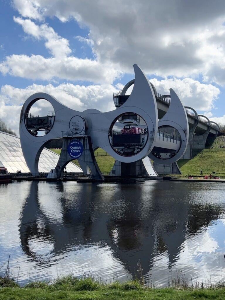 Imagine all the fish in the wheel going up and down all day