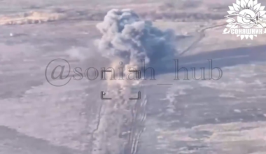 Ukrainian MiG-29 destroyed Russian outpost using american GBU-62 bombs. April 2025. Location unknown.